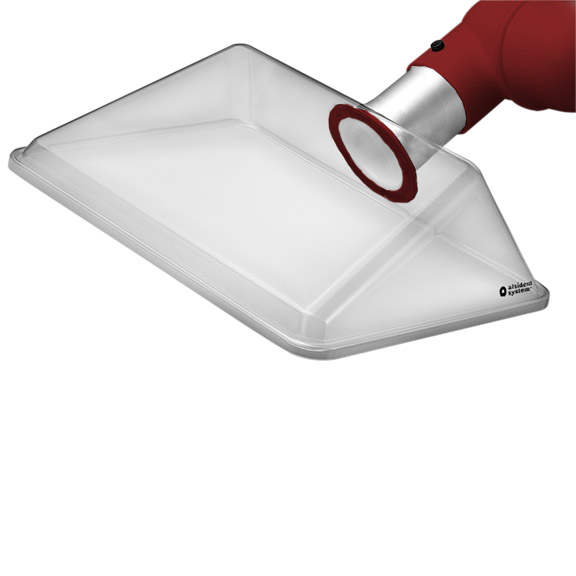 Artikelbild 1 des Artikels ALSIDENT Absaughaube eckig, NW 75, 420 x320 mm,rot ALSIDENT Absaughaube eckig, NW 75, 420 x320 mm,rot