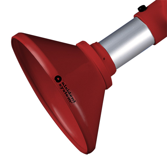 Artikelbild 1 des Artikels ALSIDENT Absaughaube rund, NW 50, d = 200 mm, rot ALSIDENT Absaughaube rund, NW 50, d = 200 mm, rot