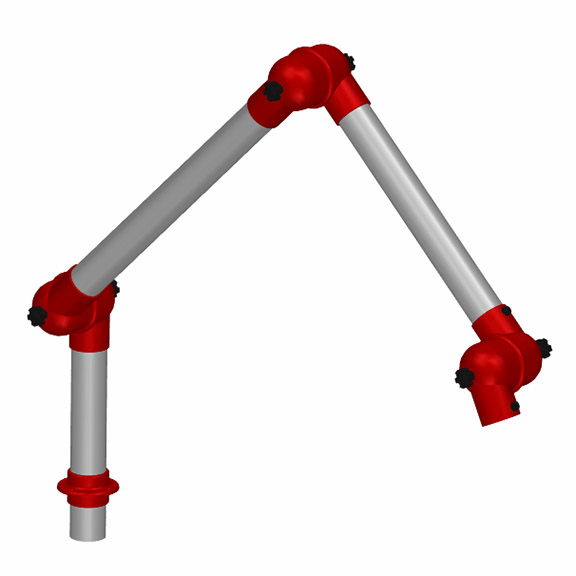 ALSIDENT Absaugarm, NW 75, Aluminium