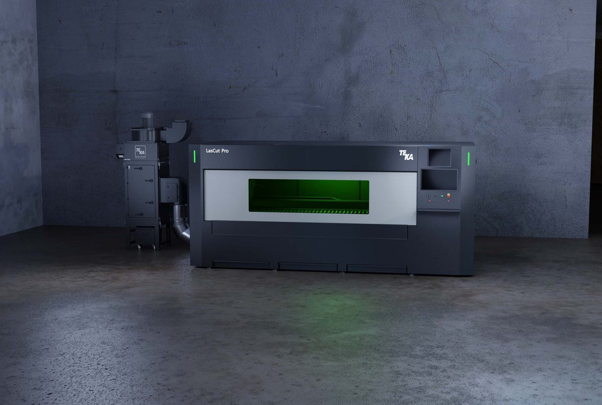 TEKA LasCut Pro laser cutting system with integrated extraction