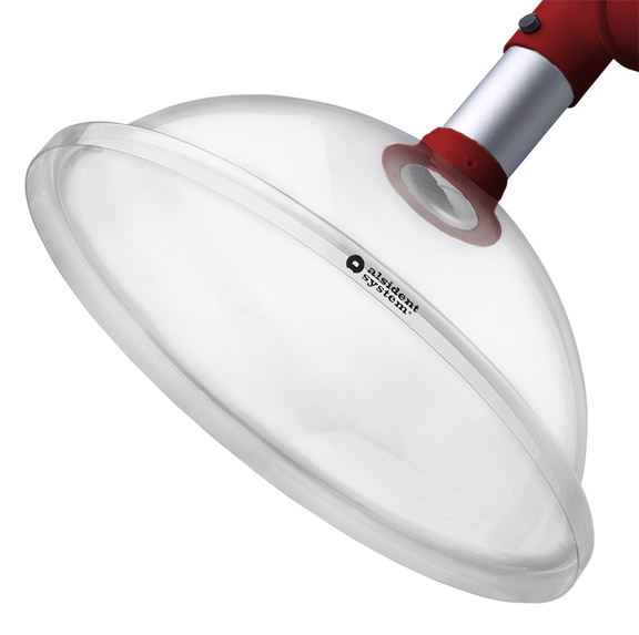 Suction hood; red