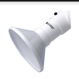 Bonete de aspiración ALSIDENT redondo, NW 63, d=280 mm, blanco