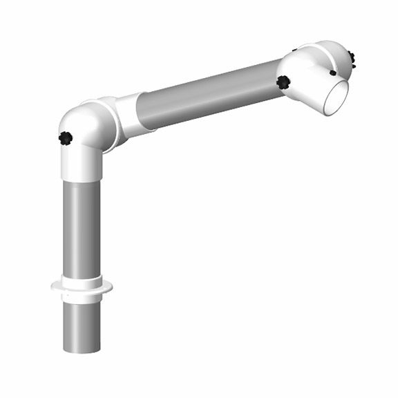 ALSIDENT Suction arm, 75 mm Mounting type, joints colour table